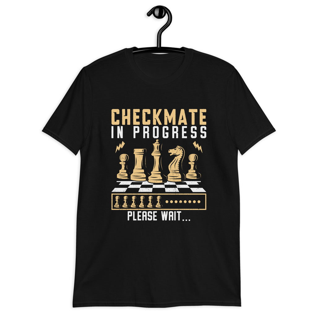 Checkmate In Progress, Chess - Short-Sleeve Unisex T-Shirt Unisex T-shirt Chess Games Globally Fulfilled