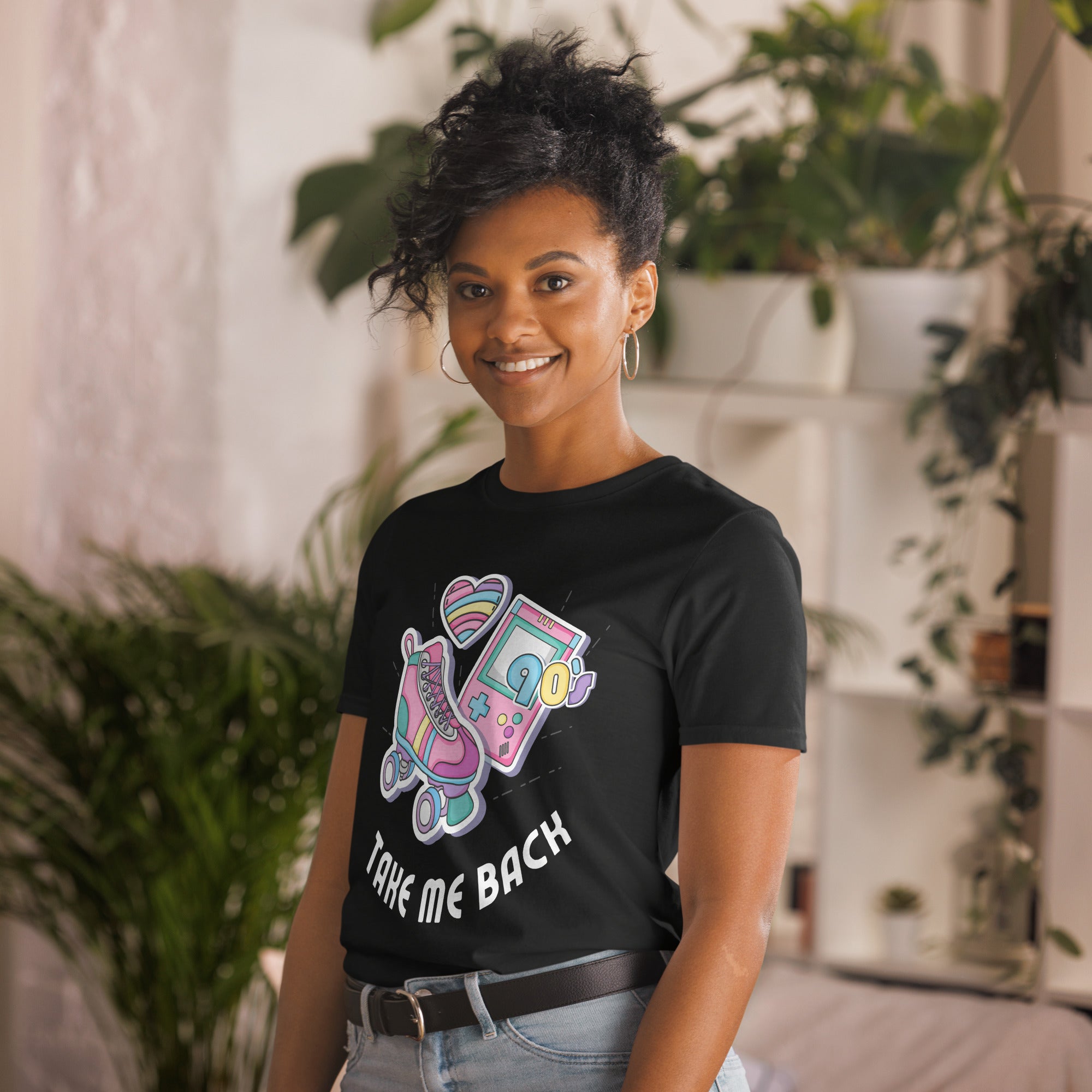 Take Me Back To The 90's - Short-Sleeve Unisex T-Shirt Unisex T-shirt Globally Fulfilled Printed Worldwide Retro