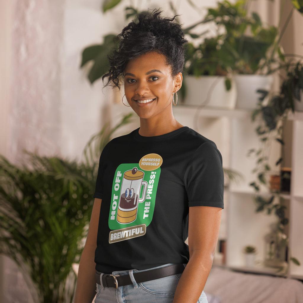 Brewtiful - Short-Sleeve Unisex T-Shirt Unisex T-shirt Coffee Globally Fulfilled Printed Worldwide