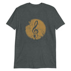 Treble Clef - Short-Sleeve Unisex T-Shirt Dark Heather Music