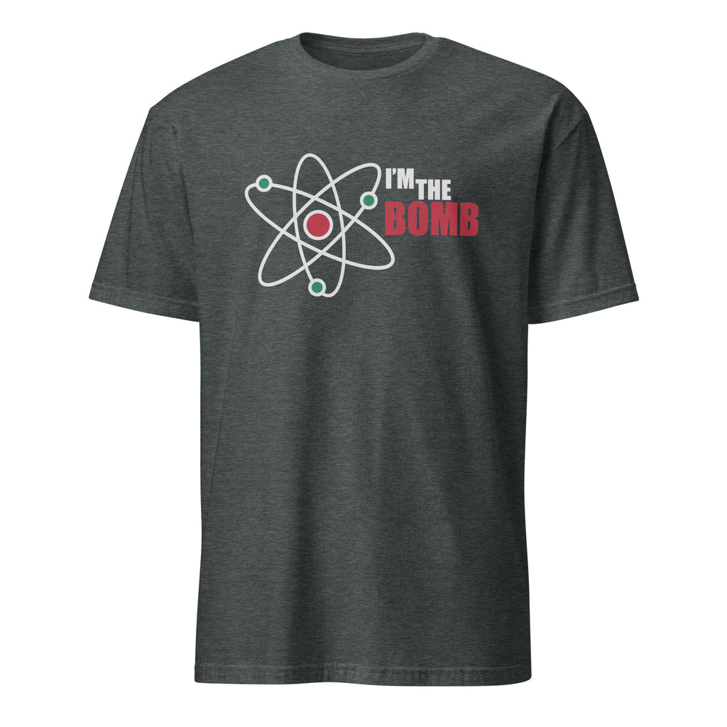 I'm The Bomb, Atom - Short-Sleeve Unisex T-Shirt Dark Heather Unisex T-shirt Globally Fulfilled Printed Worldwide Science