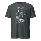 Hep Cat, Drums - Short-Sleeve Unisex T-Shirt Dark Heather Unisex T-shirt Globally Fulfilled Music Printed Worldwide