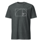 Fibonacci - Short-Sleeve Unisex T-Shirt Dark Heather Unisex T-shirt Globally Fulfilled Maths Printed Worldwide Science
