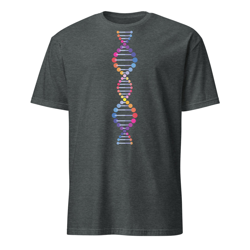 DNA - Short-Sleeve Unisex T-Shirt Dark Heather Unisex T-shirt Globally Fulfilled Printed Worldwide Science