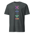 Maths Symbols - Short-Sleeve Unisex T-Shirt Dark Heather Unisex T-shirt Globally Fulfilled Maths Printed Worldwide