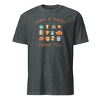 When In Doubt Drink Tea - Short-Sleeve Unisex T-Shirt Dark Heather Unisex T-shirt Globally Fulfilled Printed Worldwide Tea