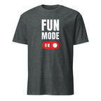 Fun Mode On - Short-Sleeve Unisex T-Shirt Dark Heather Unisex T-shirt Funny Globally Fulfilled Printed Worldwide