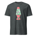 Alien Cow Lava Lamp - Short-Sleeve Unisex T-Shirt Dark Heather Unisex T-shirt Animal Globally Fulfilled Printed Worldwide Retro Sci Fi