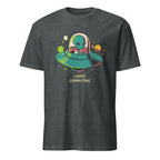 Alien Commute - Short-Sleeve Unisex T-Shirt Dark Heather Unisex T-shirt Globally Fulfilled Printed Worldwide Sci Fi