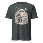 Bigfoot And Alien Playing Guitar - Short-Sleeve Unisex T-Shirt Dark Heather Unisex T-shirt Music Printed Offshore