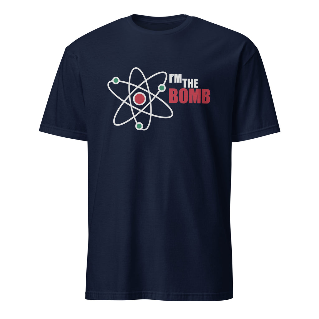 I'm The Bomb, Atom - Short-Sleeve Unisex T-Shirt Navy Unisex T-shirt Globally Fulfilled Printed Worldwide Science