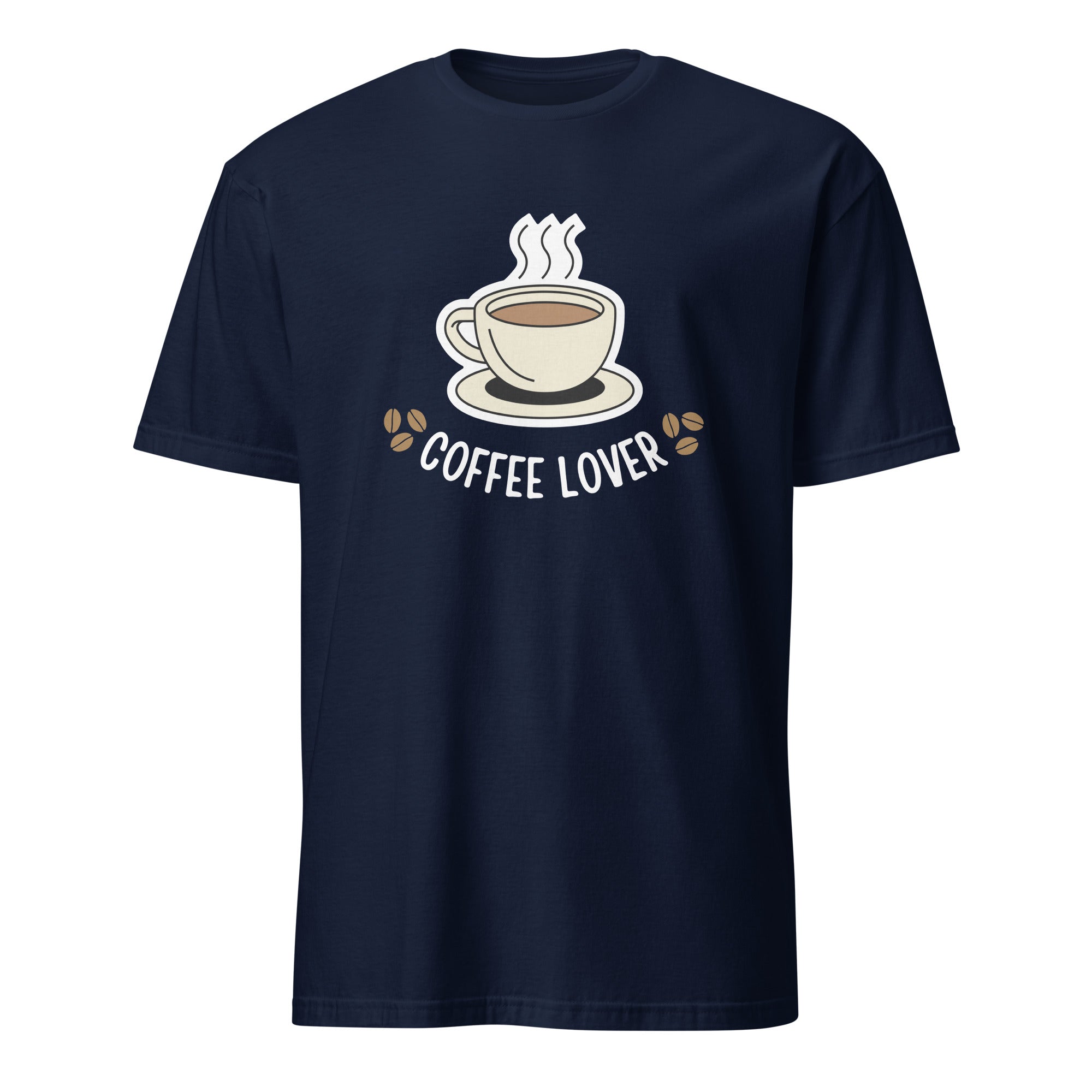 Coffee Lover - Short-Sleeve Unisex T-Shirt Navy Unisex T-shirt Coffee Globally Fulfilled Printed Worldwide