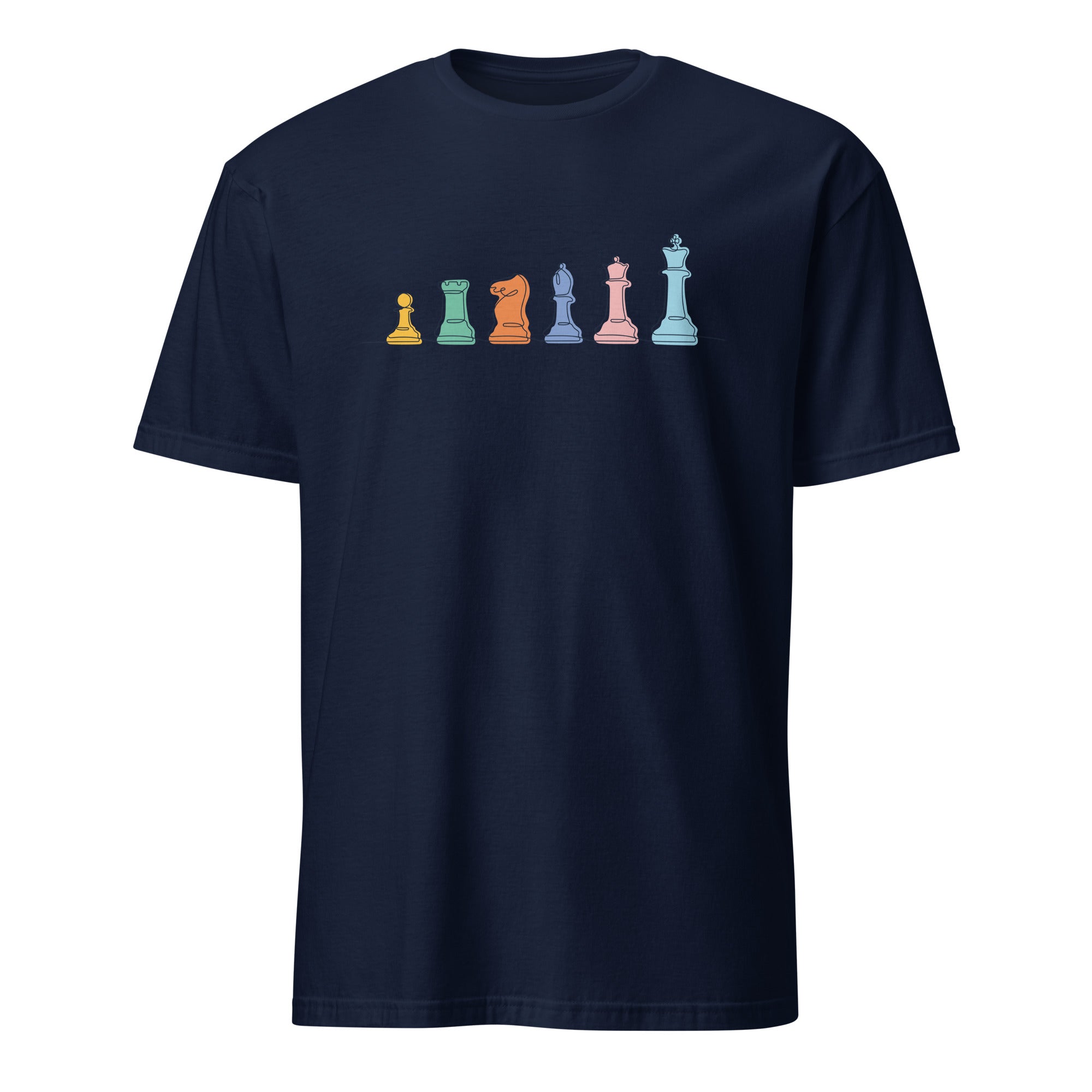 Chess - Short-Sleeve Unisex T-Shirt Navy Unisex T-shirt Games Globally Fulfilled Printed Worldwide