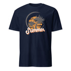 Retro Summer - Short-Sleeve Unisex T-Shirt Navy Unisex T-shirt Globally Fulfilled Printed Worldwide Retro Summer