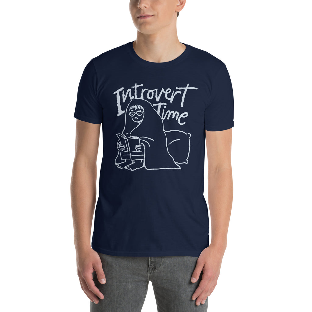 Introvert Time - Short-Sleeve Unisex T-Shirt Unisex T-shirt Globally Fulfilled Printed Worldwide