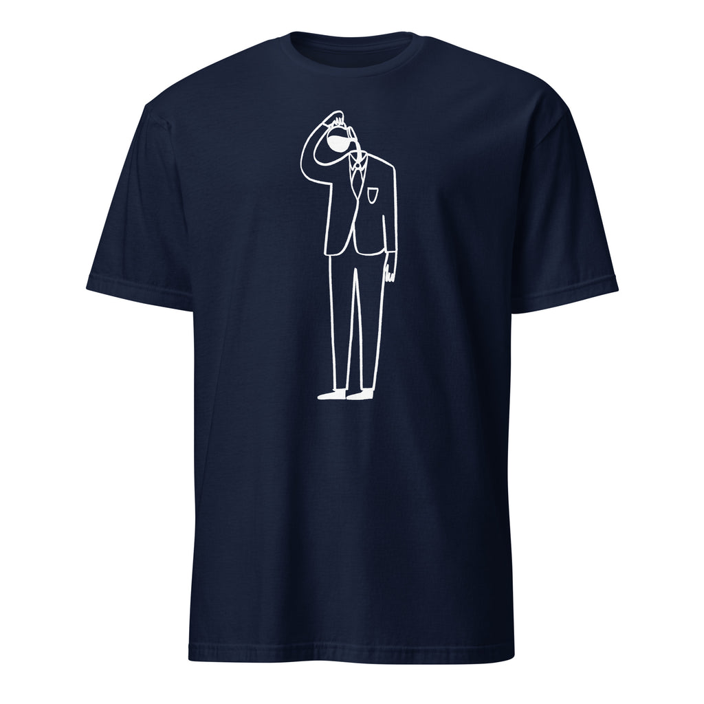 Coffee Brain - Short-Sleeve Unisex T-Shirt Navy Unisex T-shirt Coffee Globally Fulfilled Printed Worldwide