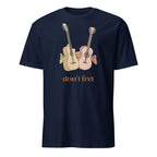 Don't Fret, Guitars - Short-Sleeve Unisex T-Shirt Navy Unisex T-shirt Globally Fulfilled Music Printed Worldwide