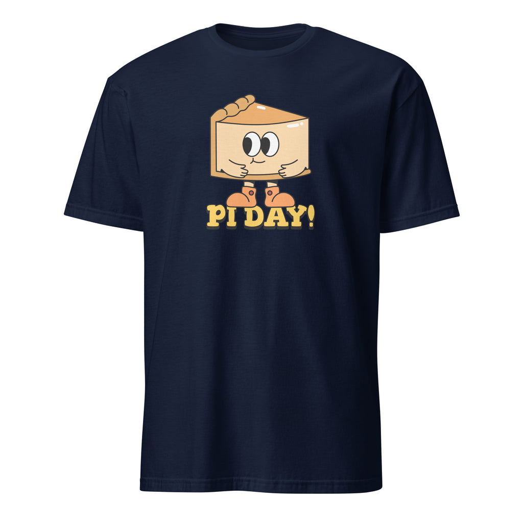 Pi Day - Short-Sleeve Unisex T-Shirt Navy Unisex T-shirt Food Globally Fulfilled Maths Printed Worldwide