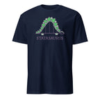 Statasaurus - Short-Sleeve Unisex T-Shirt Navy Unisex T-shirt Animal Globally Fulfilled Maths Printed Worldwide