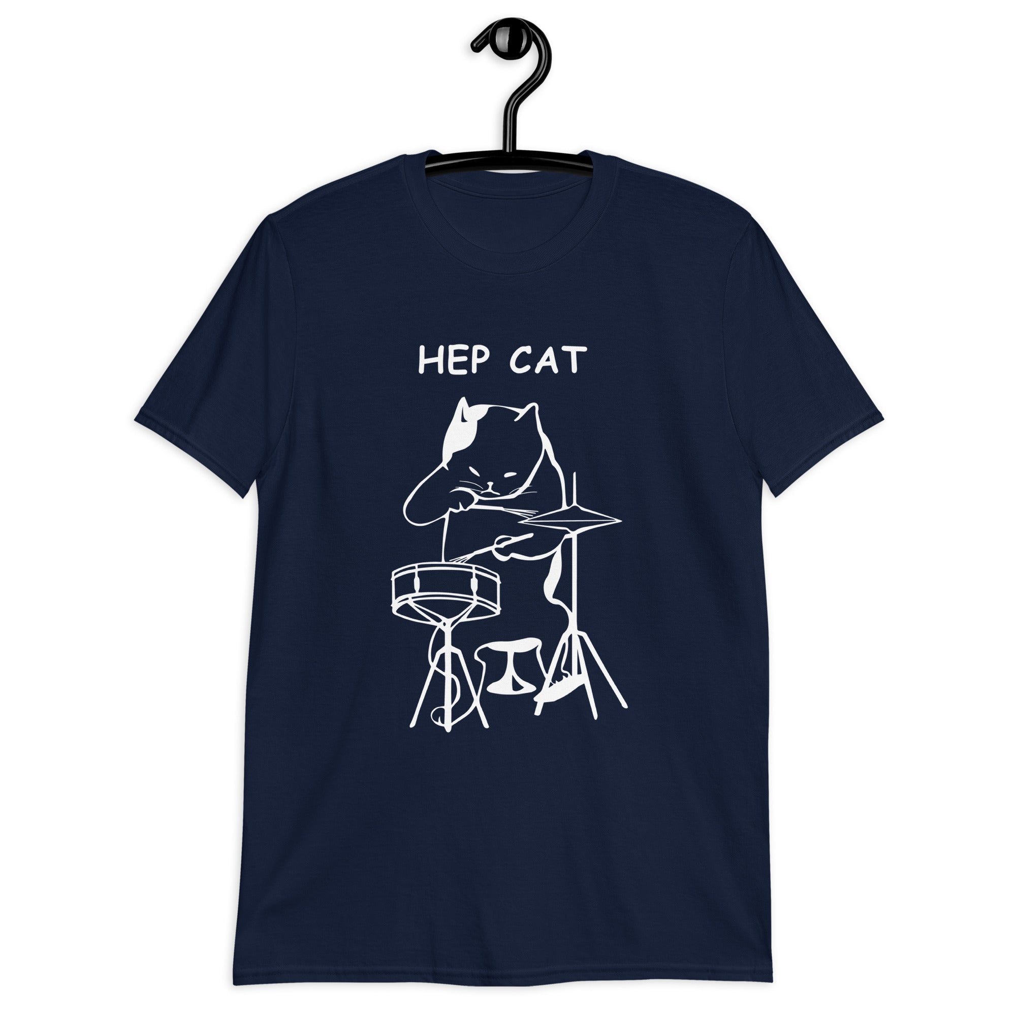 Hep Cat, Drums - Short-Sleeve Unisex T-Shirt Unisex T-shirt Globally Fulfilled Music Printed Worldwide