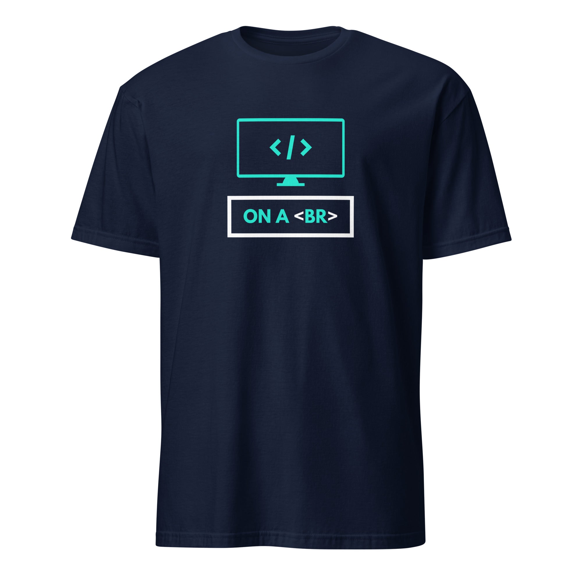 On A Break - Short-Sleeve Unisex T-Shirt Navy Unisex T-shirt Globally Fulfilled Printed Worldwide Tech