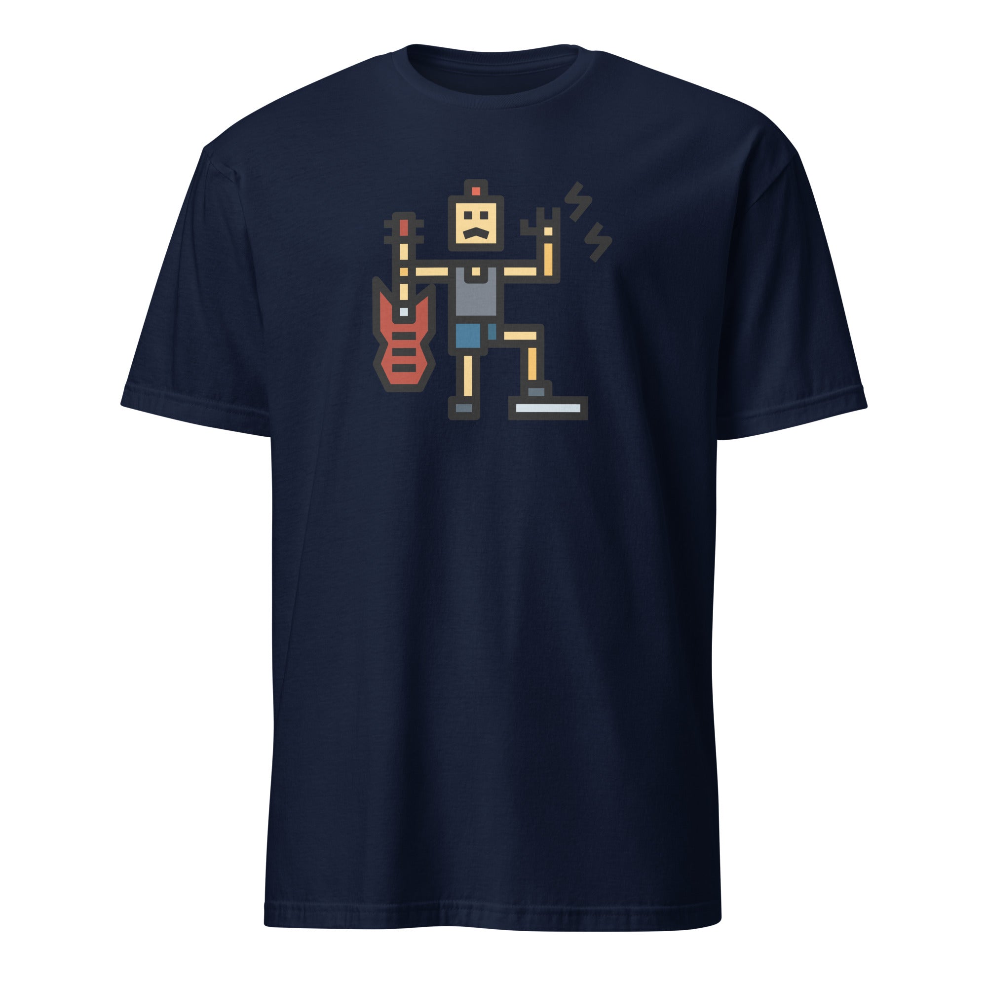 Rock And Roll - Short-Sleeve Unisex T-Shirt Navy Unisex T-shirt Globally Fulfilled Music Printed Worldwide