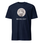 Moonlight - Short-Sleeve Unisex T-Shirt Navy Unisex T-shirt Globally Fulfilled Printed Worldwide Space