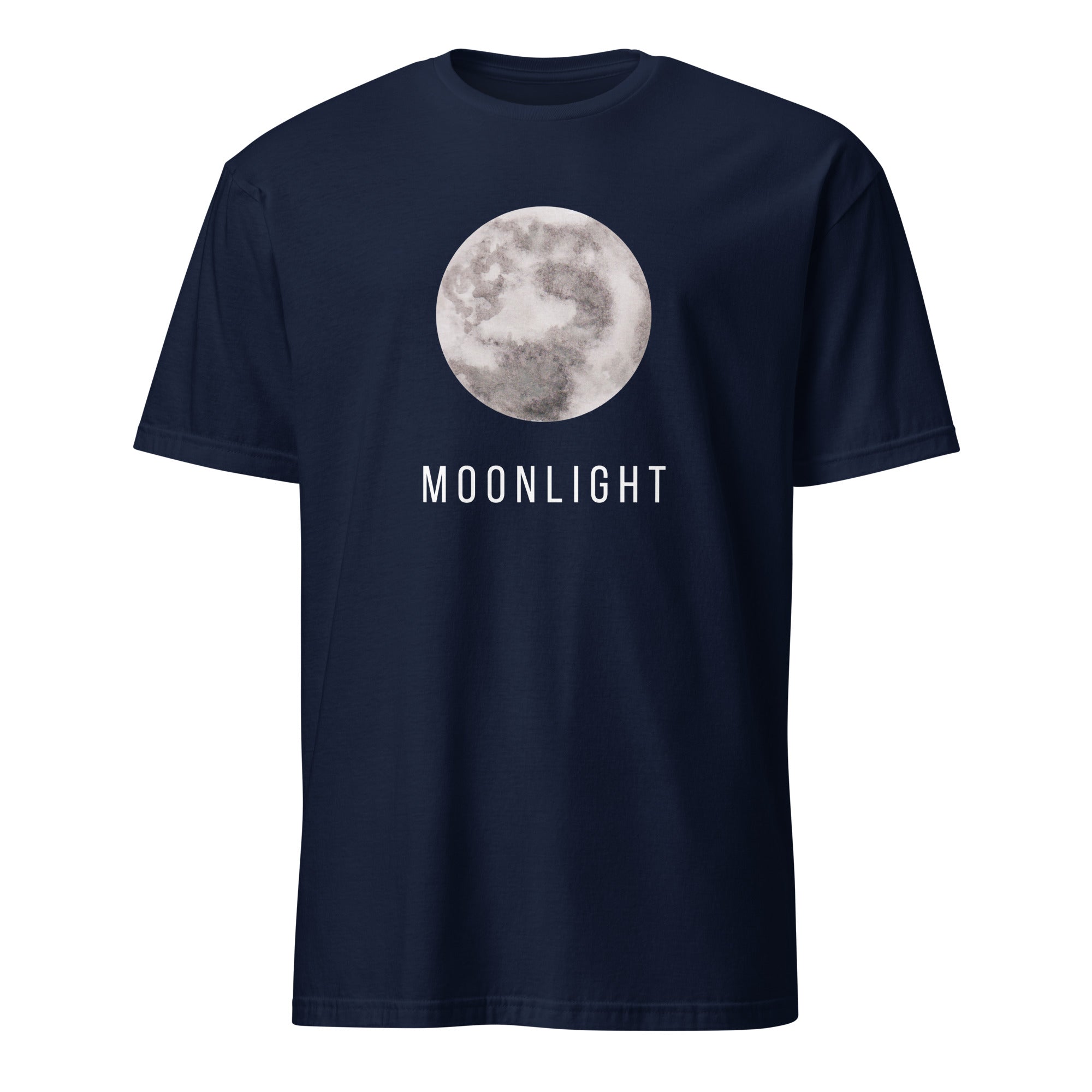 Moonlight - Short-Sleeve Unisex T-Shirt Navy Unisex T-shirt Globally Fulfilled Printed Worldwide Space