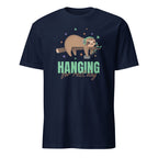 Hanging For Rest Day - Short-Sleeve Unisex T-Shirt Navy Unisex T-shirt Animal Globally Fulfilled Printed Worldwide
