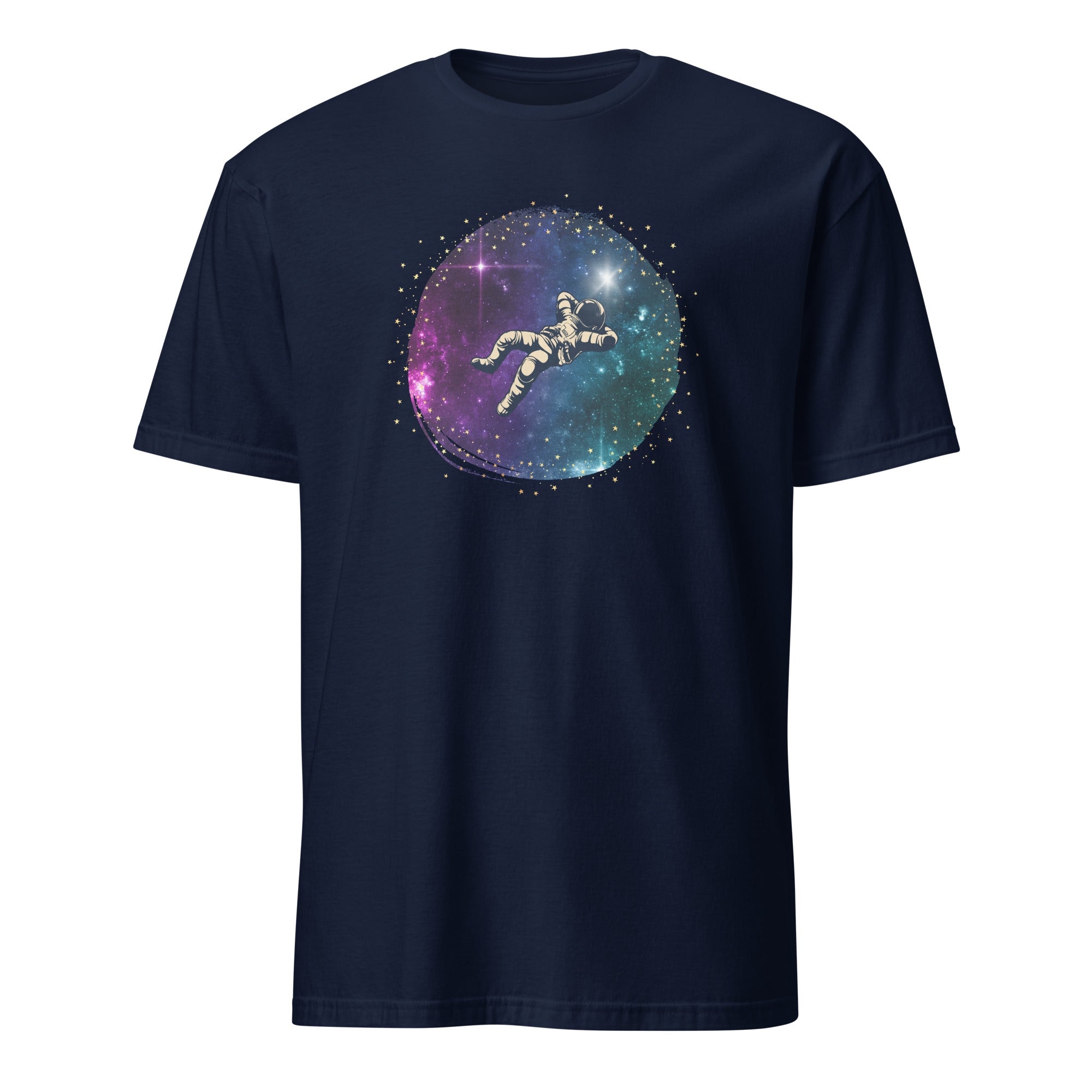 Spaceman - Short-Sleeve Unisex T-Shirt Navy Unisex T-shirt Globally Fulfilled Printed Worldwide Space
