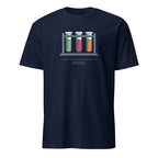 Test Tubes, Just Looking For A Reaction - Short-Sleeve Unisex T-Shirt Navy Unisex T-shirt Globally Fulfilled Printed Worldwide Science