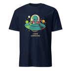 Alien Commute - Short-Sleeve Unisex T-Shirt Navy Unisex T-shirt Globally Fulfilled Printed Worldwide Sci Fi