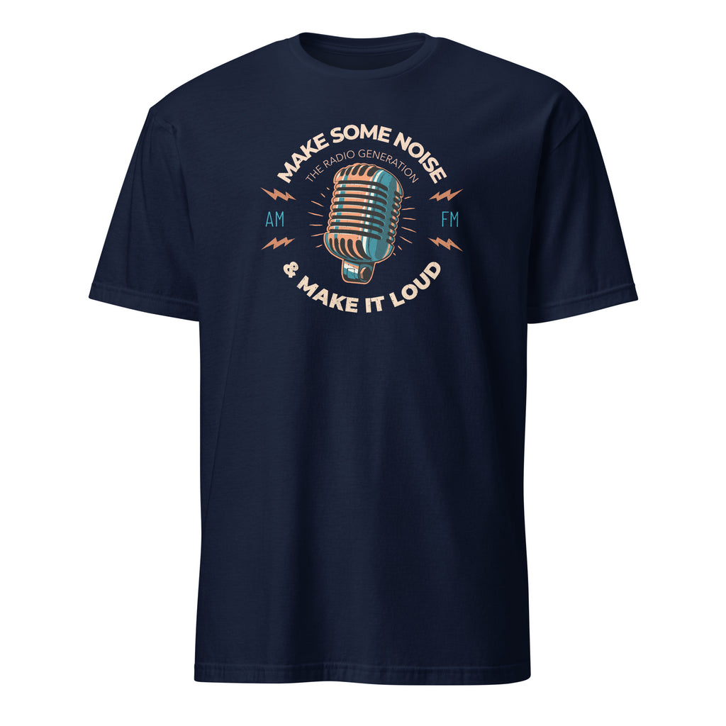Make Some Noise - Short-Sleeve Unisex T-Shirt Navy Unisex T-shirt Globally Fulfilled Music Printed Worldwide