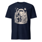 Bigfoot And Alien Playing Guitar - Short-Sleeve Unisex T-Shirt Navy Unisex T-shirt Music Printed Offshore