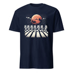 Astronauts Crossing Street In Space - Short-Sleeve Unisex T-Shirt Navy Unisex T-shirt Globally Fulfilled Space