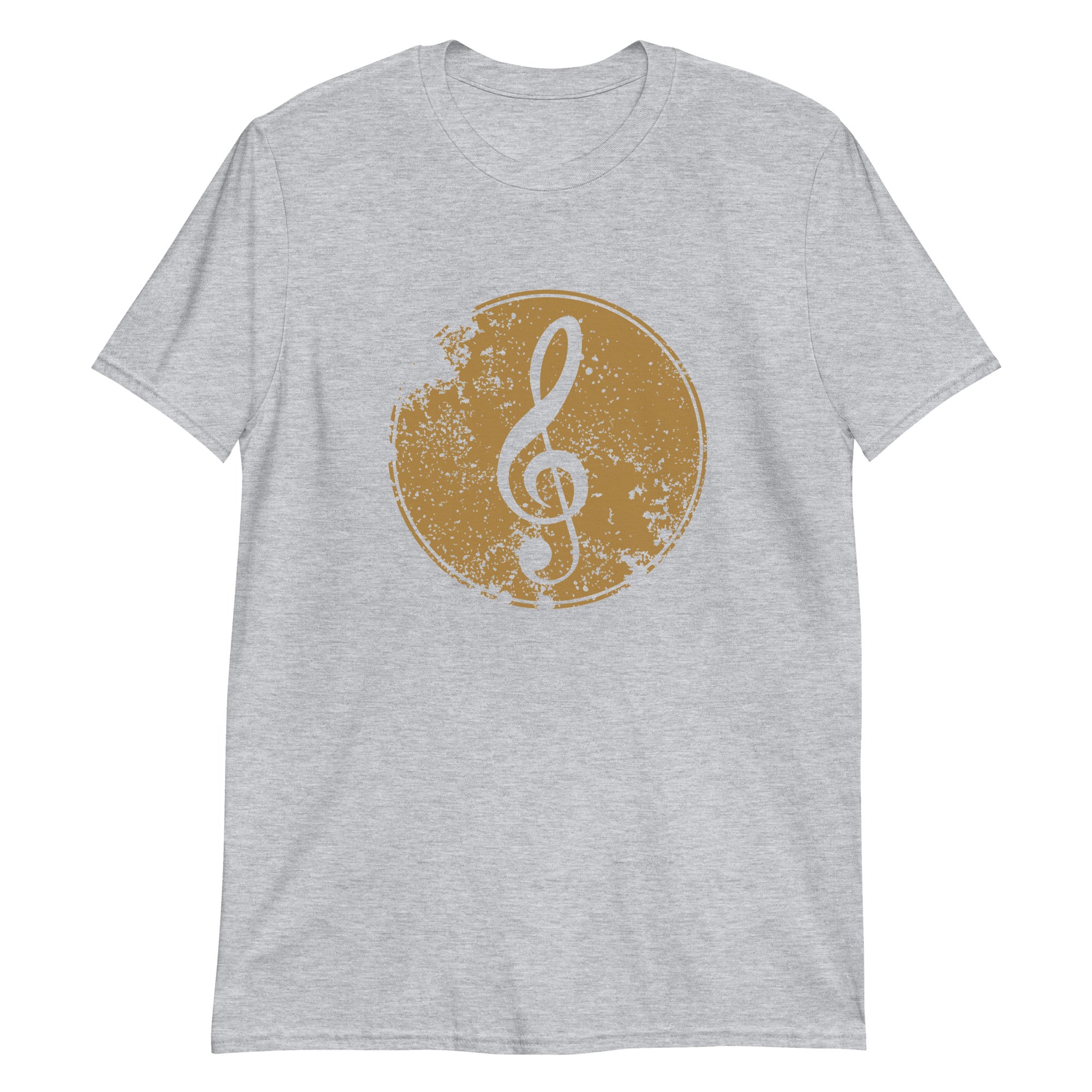 Treble Clef - Short-Sleeve Unisex T-Shirt Sport Grey Music