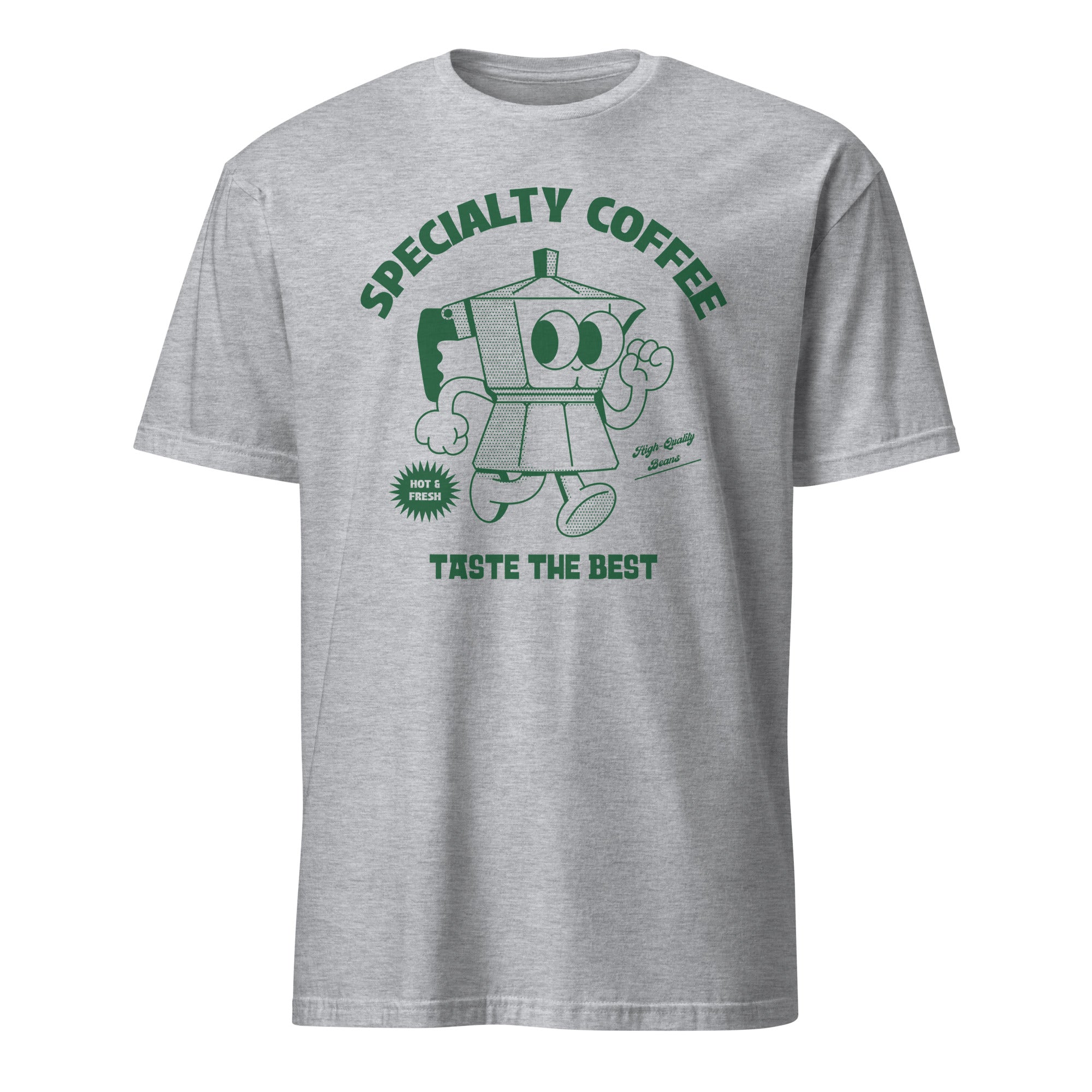 Specialty Coffee - Short-Sleeve Unisex T-Shirt Sport Grey Unisex T-shirt Coffee Globally Fulfilled Printed Worldwide
