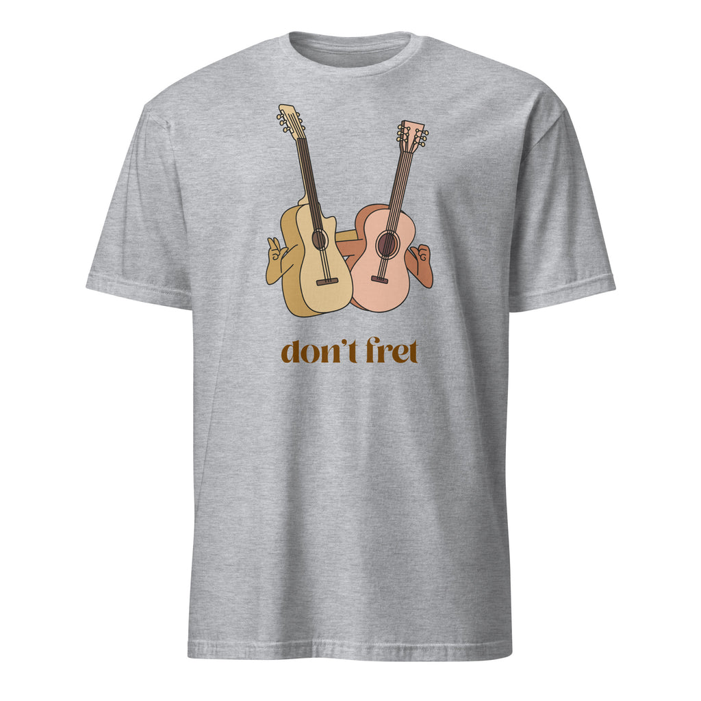 Don't Fret, Guitars - Short-Sleeve Unisex T-Shirt Sport Grey Unisex T-shirt Globally Fulfilled Music Printed Worldwide