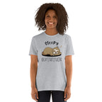 Sleepy Slothitude - Short-Sleeve Unisex T-Shirt Unisex T-shirt Animal Globally Fulfilled Printed Worldwide
