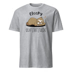 Sleepy Slothitude - Short-Sleeve Unisex T-Shirt Sport Grey Unisex T-shirt Animal Globally Fulfilled Printed Worldwide