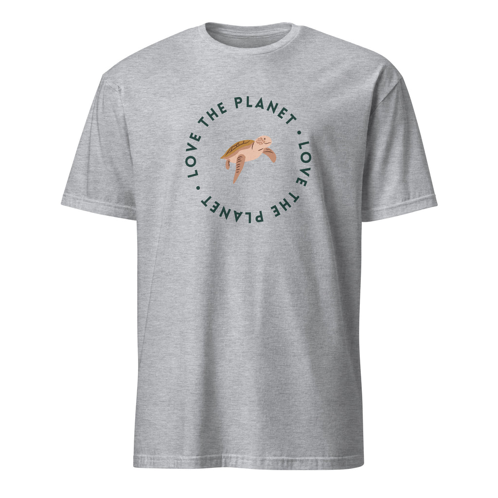 Love The Planet - Short-Sleeve Unisex T-Shirt Sport Grey Unisex T-shirt Animal Globally Fulfilled Printed Worldwide