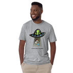 Guitarist Alien Abduction - Short-Sleeve Unisex T-Shirt Unisex T-shirt Globally Fulfilled Music Printed Worldwide Sci Fi