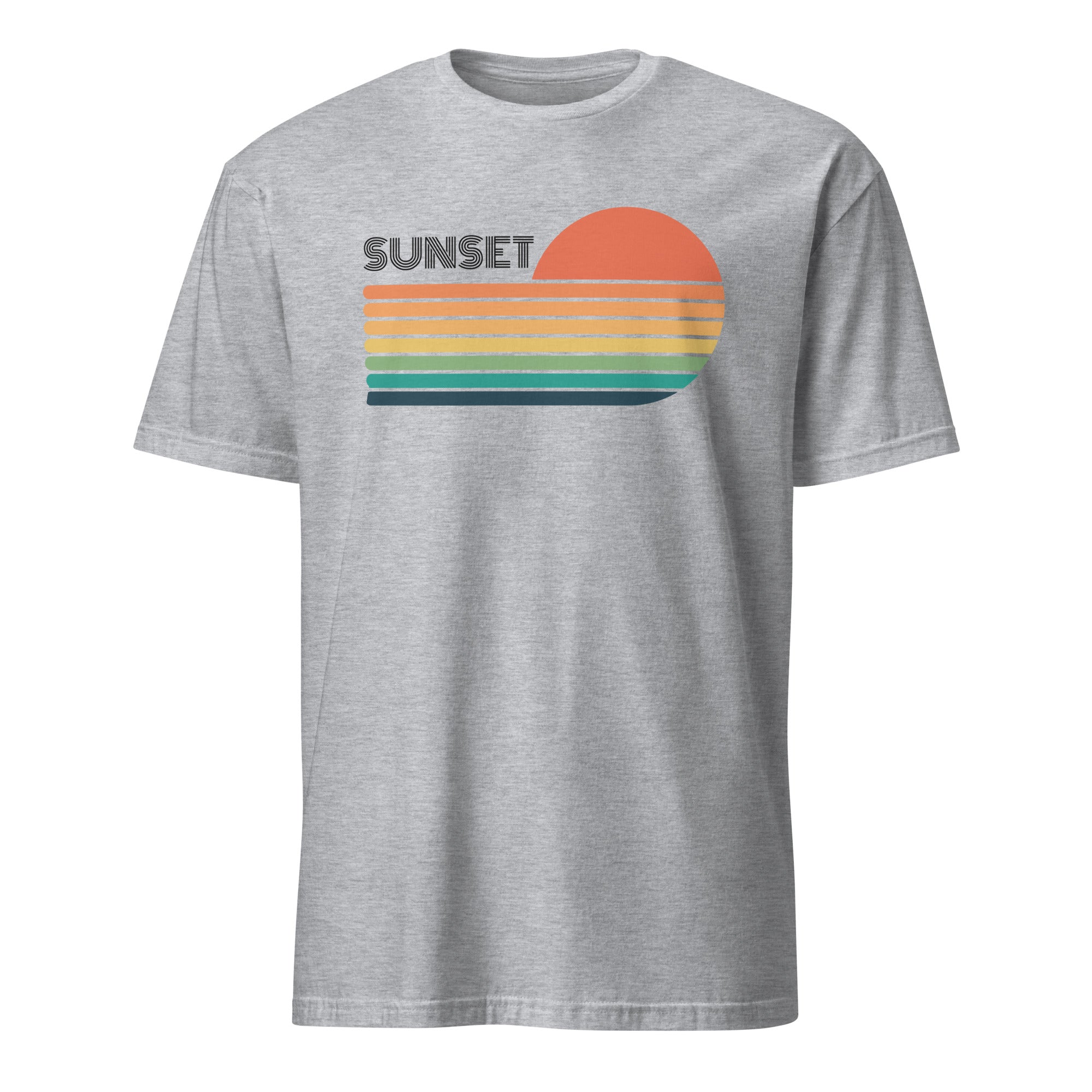 Sunset - Short-Sleeve Unisex T-Shirt Sport Grey Unisex T-shirt Globally Fulfilled Printed Worldwide Summer