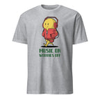 Music On, Worries Off, Headphones - Short-Sleeve Unisex T-Shirt Sport Grey Unisex T-shirt Globally Fulfilled Music Printed Worldwide