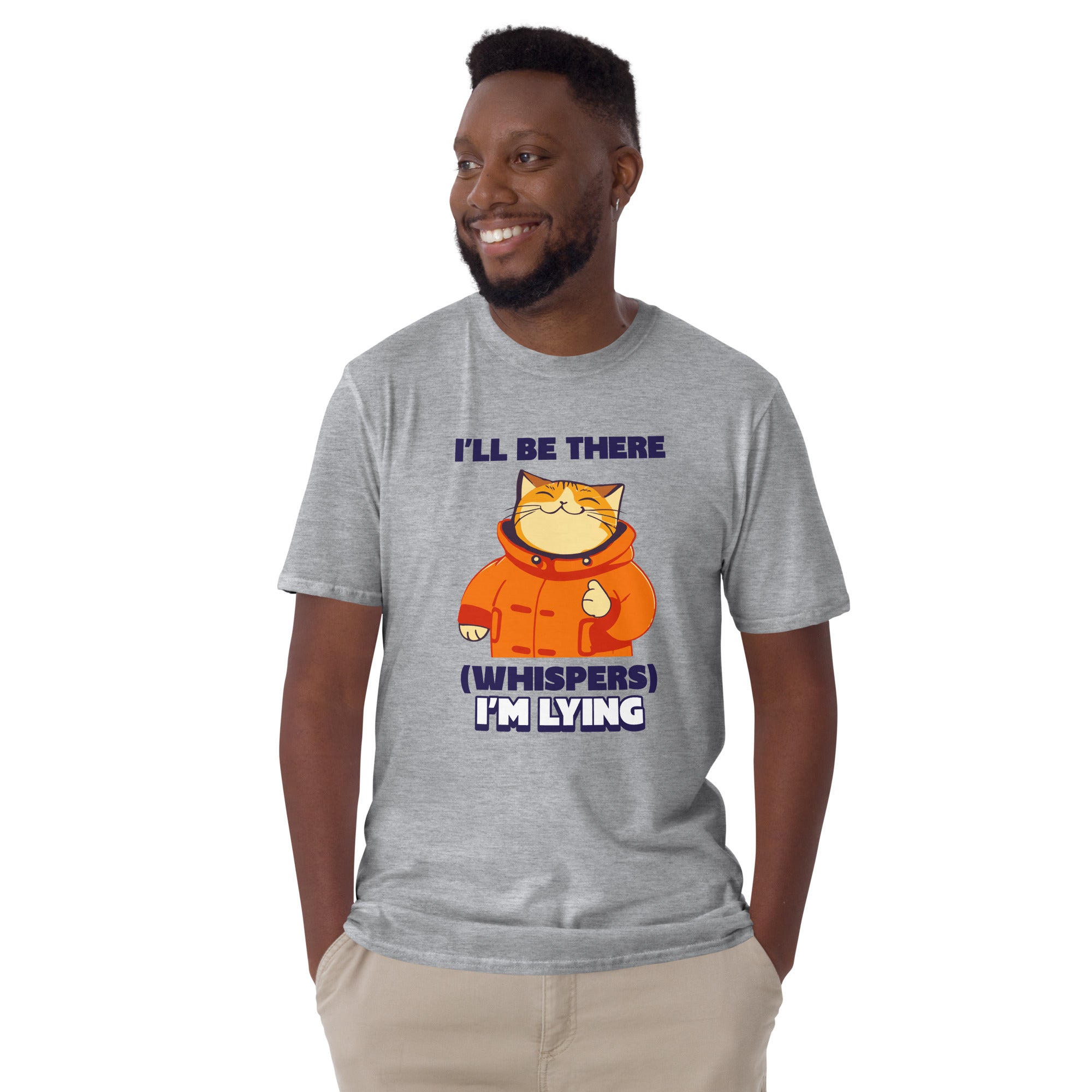 I'll Be There, I'm Lying, Introvert - Short-Sleeve Unisex T-Shirt Unisex T-shirt Funny Globally Fulfilled Printed Worldwide