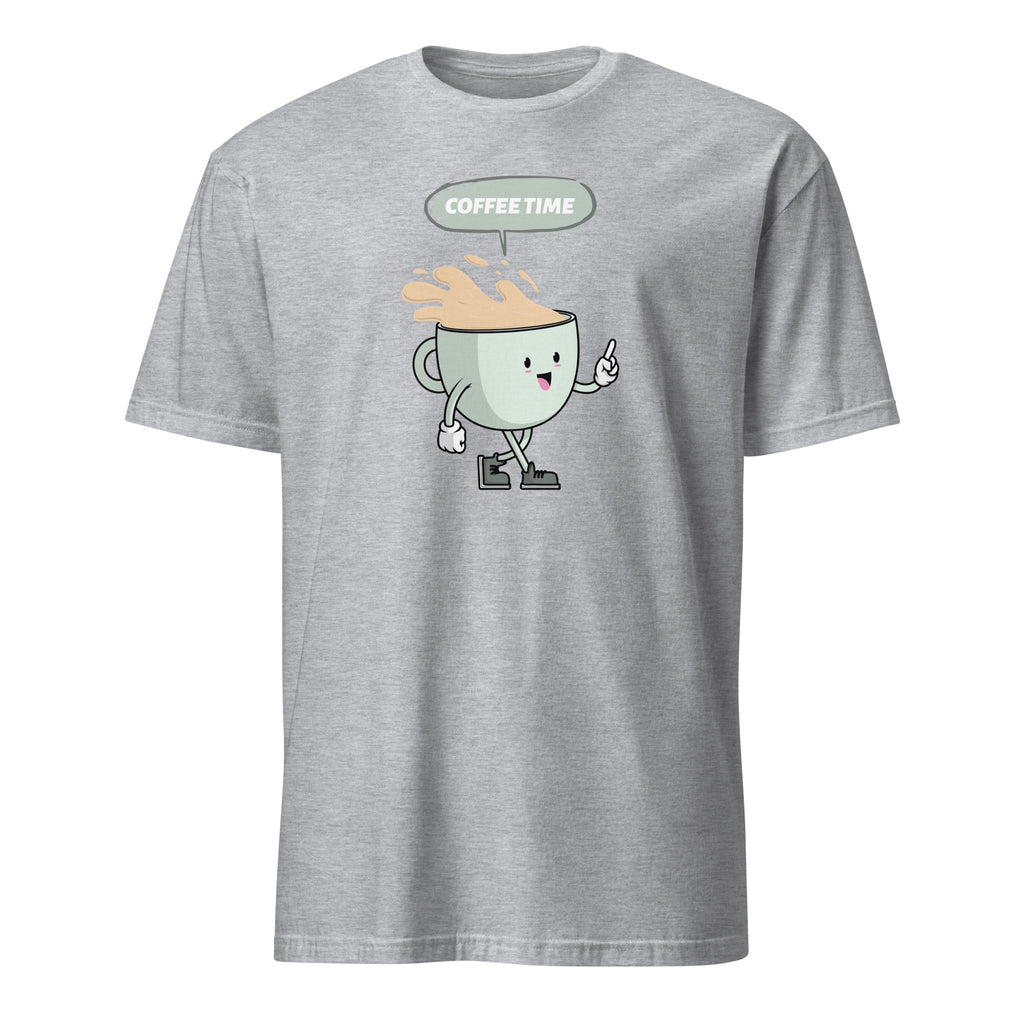 Coffee Time - Short-Sleeve Unisex T-Shirt Sport Grey Unisex T-shirt Coffee Globally Fulfilled Printed Worldwide