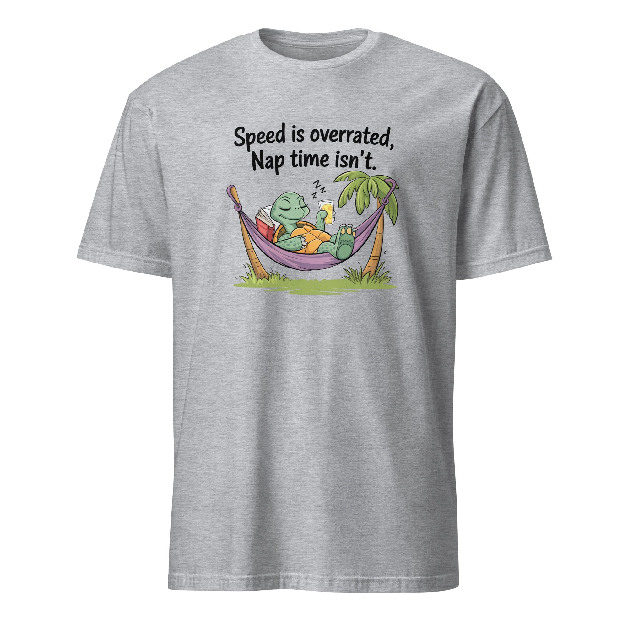 Tortoise, Speed Is Overrated, Nap Time Isn't - Short-Sleeve Unisex T-Shirt Sport Grey Unisex T-shirt animal Globally Fulfilled