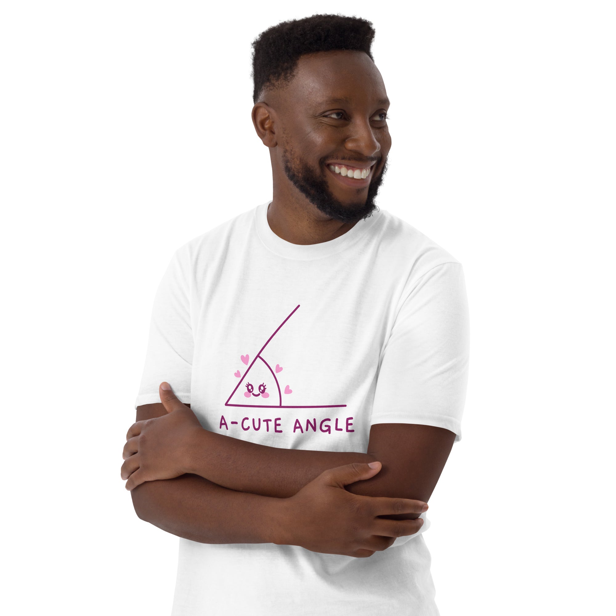 A-Cute Angle - Short-Sleeve Unisex T-Shirt Unisex T-shirt Globally Fulfilled Maths Printed Worldwide