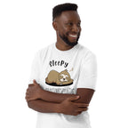 Sleepy Slothitude - Short-Sleeve Unisex T-Shirt Unisex T-shirt Animal Globally Fulfilled Printed Worldwide