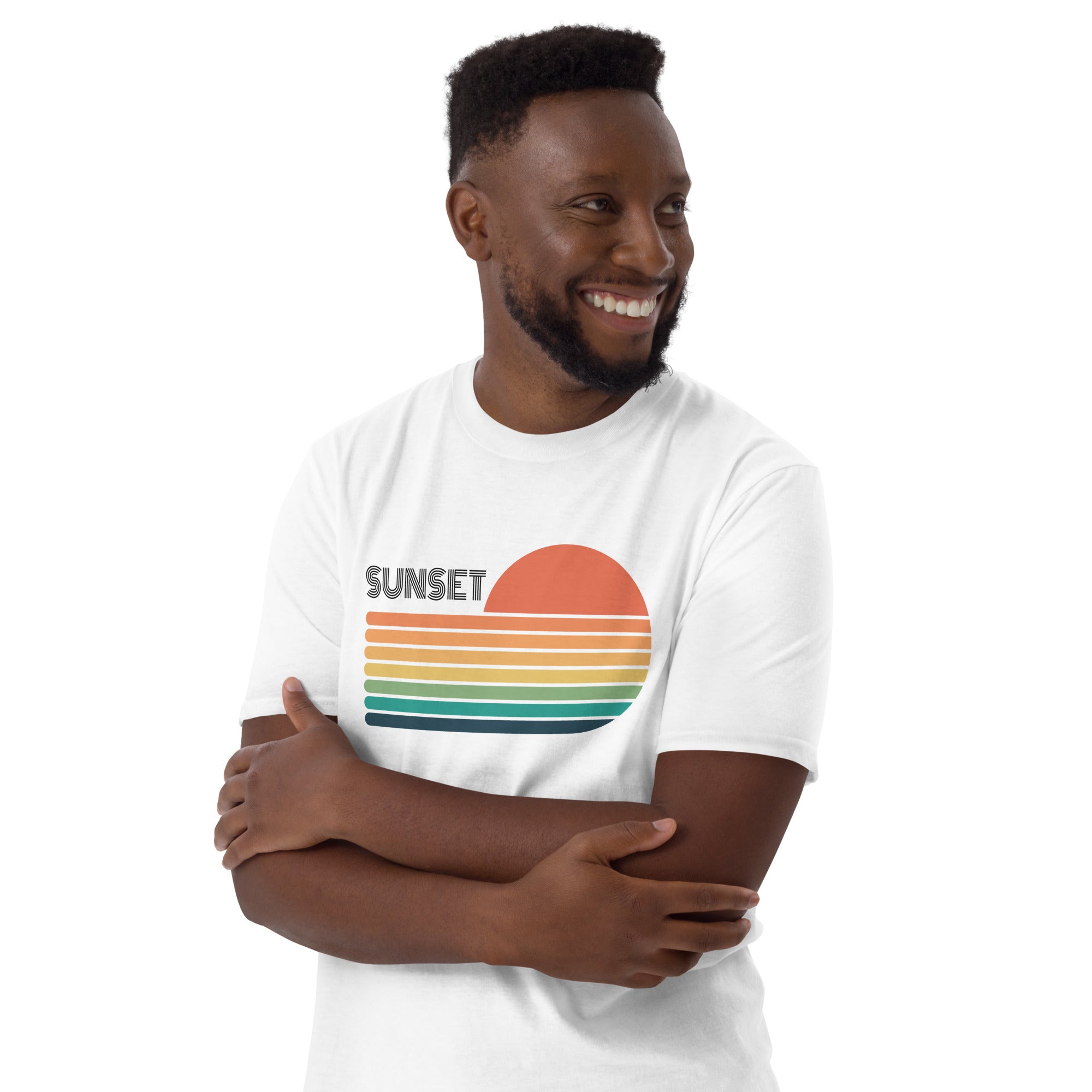 Sunset - Short-Sleeve Unisex T-Shirt Unisex T-shirt Globally Fulfilled Printed Worldwide Summer